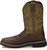 Side view of Justin Original Work Boots Mens Driller Brown ST